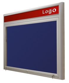 Gablota Ibiza tekstylna z logo wewnętrzna 99x124