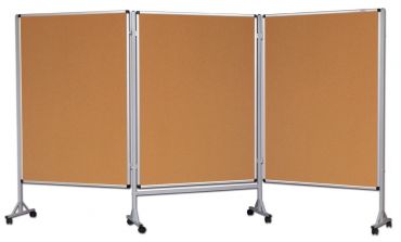 Mobilny tryptyk parawanowy-korkowy 100x120 cm (3 ścianki)