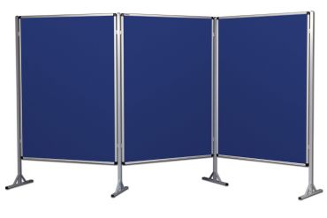 Ścianka parawanowa stacjonarna (niebieski-unijny) 120x160 cm