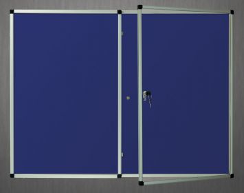 Gablota wewnętrzna Lisbona -L1 tekstylna 72x136 cm dwudrzwiowa