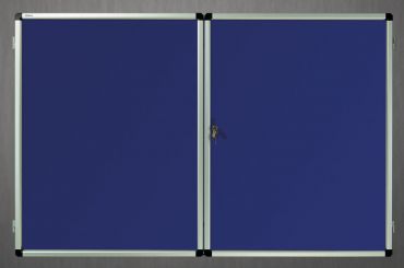 Gablota wewnętrzna lisbona -L2 tekstylna 98x137 cm  (18xA4) dwudrzwiowa