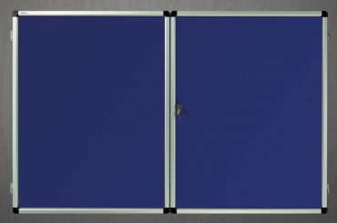 Gablota wewnętrzna lisbona -L2 tekstylna 98x159 cm  (21xA4) dwudrzwiowa